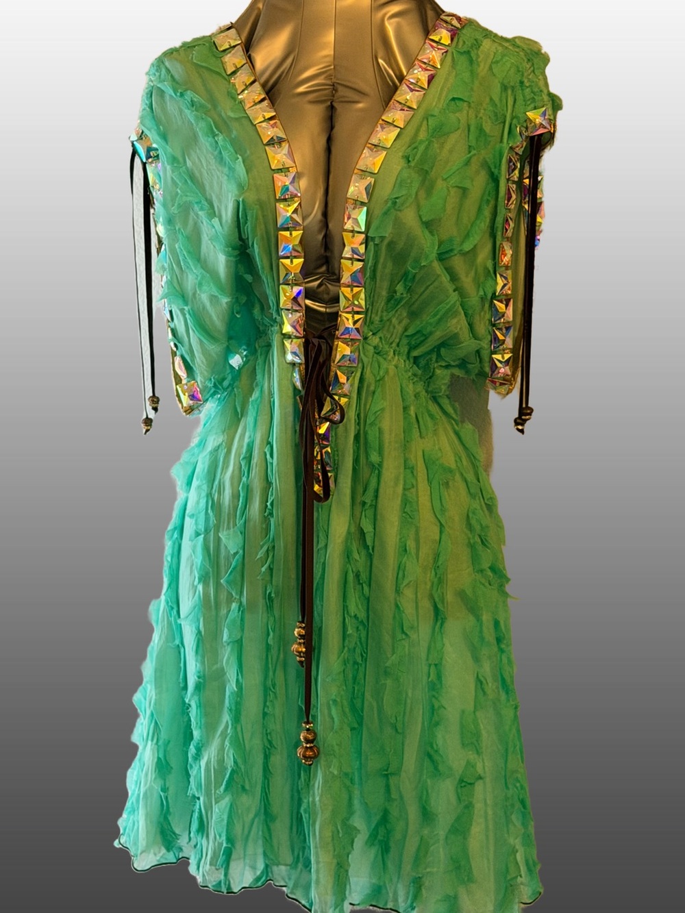 ✨ KASIA KULENTY - Rare Embellished Aura Duster/Gown ✨